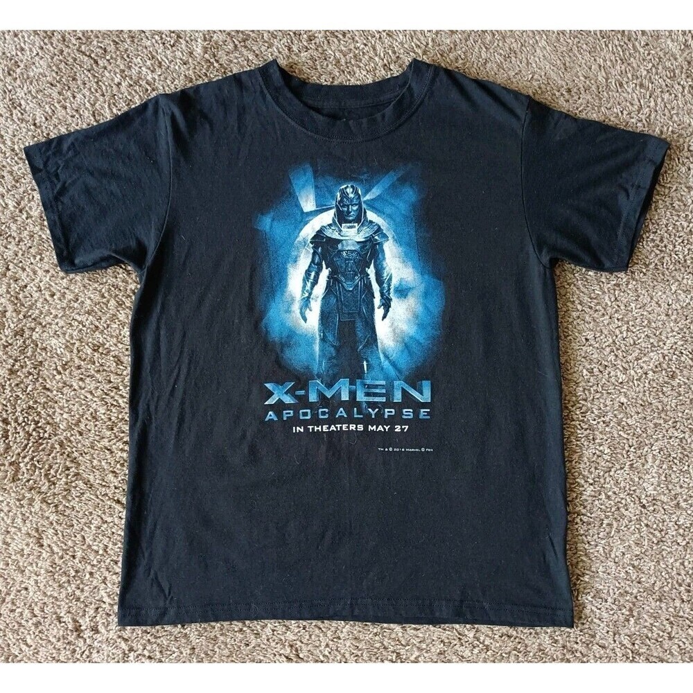 Marvel X-Men Apocalypse Promo T-Shirt Youth XL Black Short Sleeve